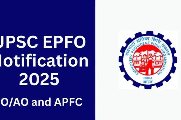 UPSC EPFO Notification 2025
