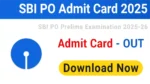 sbi po admit card 2025