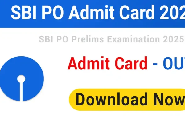 sbi po admit card 2025