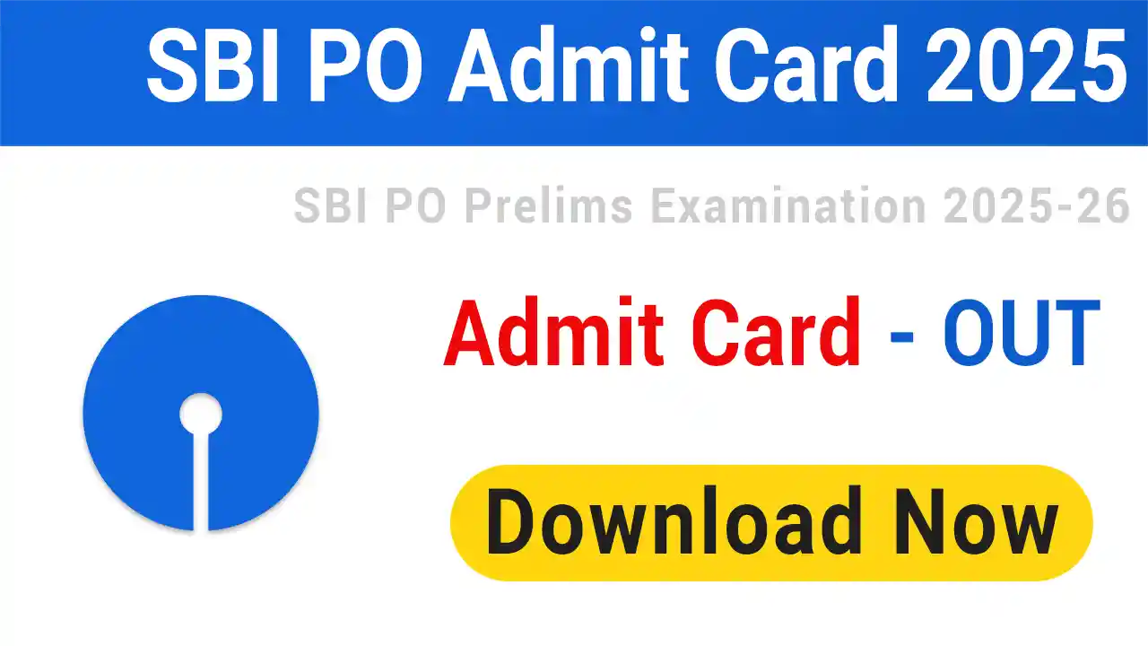 sbi po admit card 2025