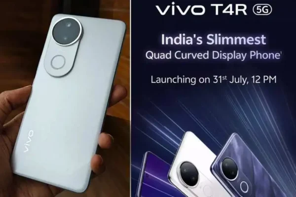 Vivo T4R 5G हुआ लॉन्च: ₹17,499 में 5700mAh बैटरी, 50MP कैमरा और दमदार फीचर्स के साथ बाज़ार में धमाकेदार एंट्री! Vivo T4R 5G