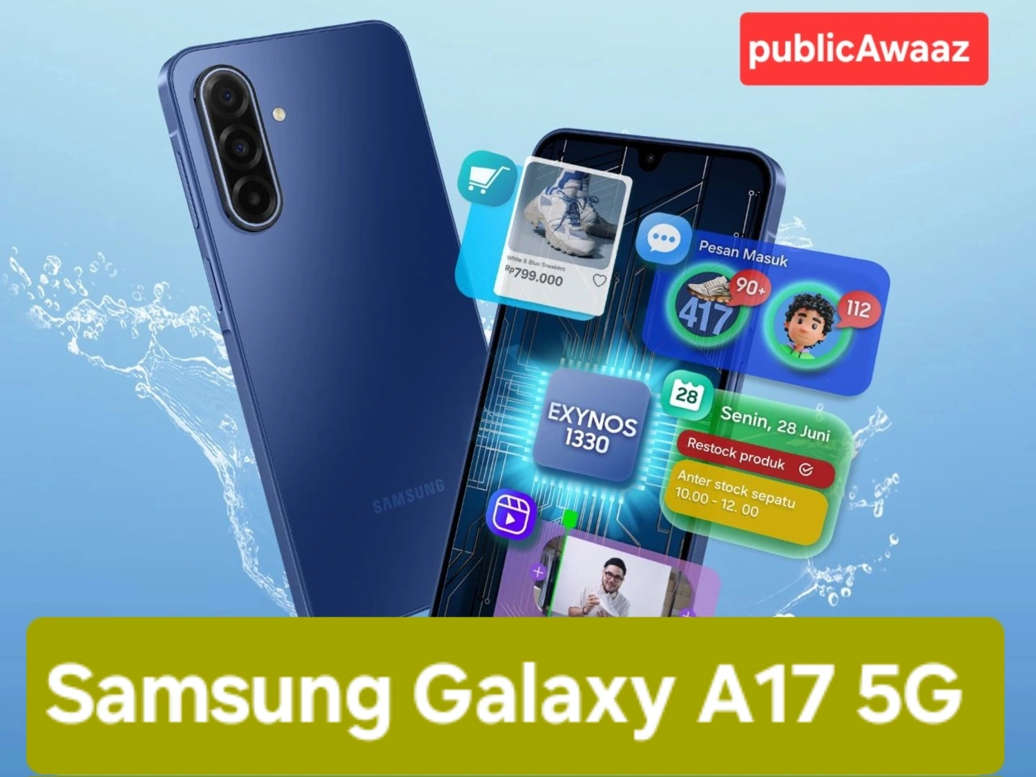 Samsung Galaxy A17 5G Launch in India – 5000mAh बैटरी और 25W चार्जिंग सिर्फ ₹18,999 में 1 Rilis Samsung Galaxy A17 5G 1(1)