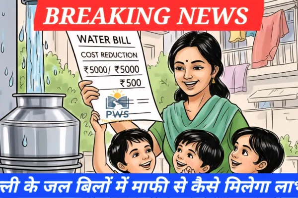 Delhi Water Bill Waiver Scheme के तहत दिल्ली जल बोर्ड द्वारा पानी बिलों और लेट पेमेंट सरचार्ज की माफी योजना