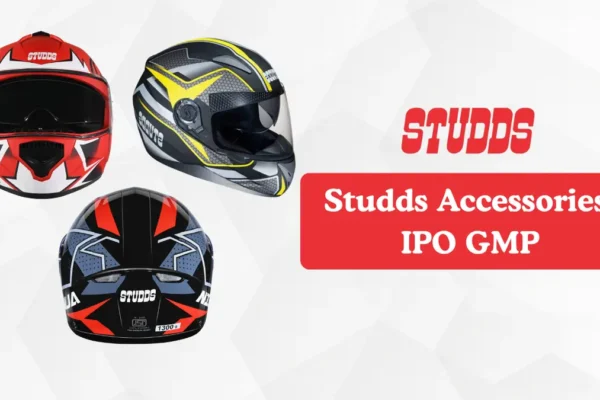 Studds Accessories IPO GMP Today में कंपनी मुख्यालय से ₹ 557-₹ 585 प्राइस बैंड और ₹ 55 GMP की घोषणा का दृश्य।