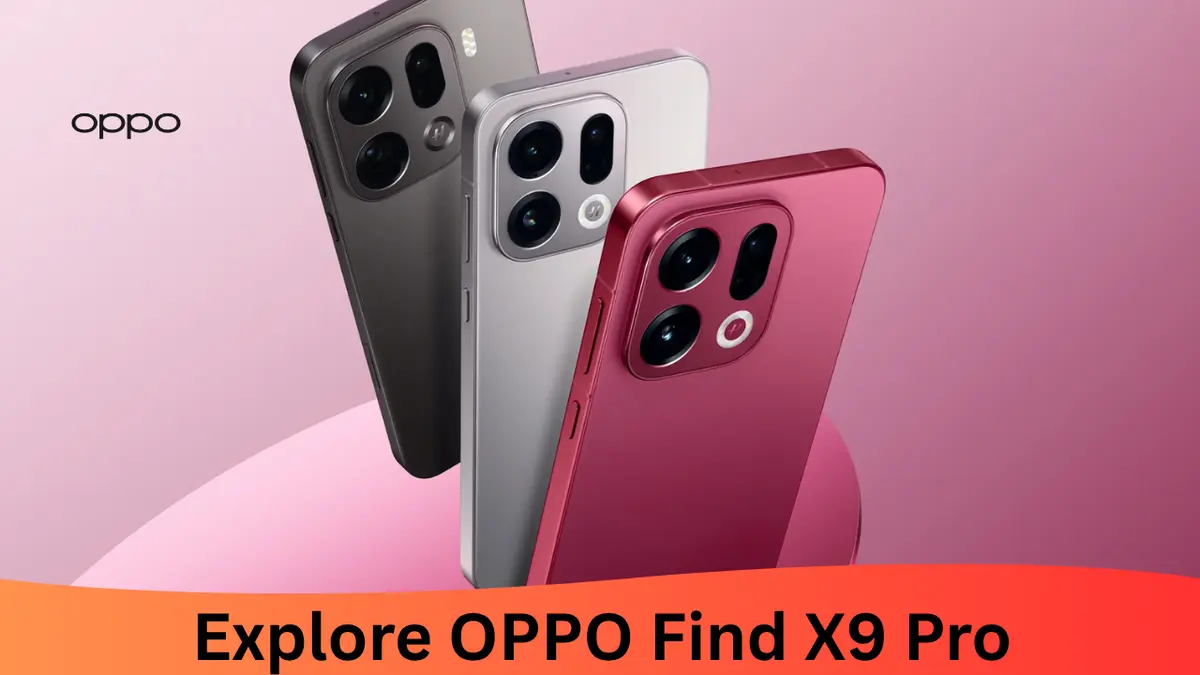 OPPO Find X9 Pro: 200MP कैमरा और 7500mAh बैटरी के साथ बेहतरीन स्मार्टफोन अनुभव 2 OPPO Find X9 Pro स्मार्टफोन का फ्रंट व्यू, जिसमें 6.78 इंच की AMOLED डिस्प्ले और स्लीक डिज़ाइन दिखाया गया है।