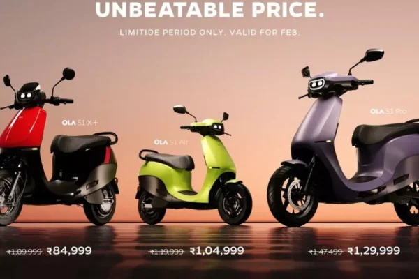 Ola S1 Pro भारत का Long Range Electric Scooters in India मॉडल है, जो 250KM रेंज और हाई-स्पीड परफॉर्मेंस के लिए जाना जाता है