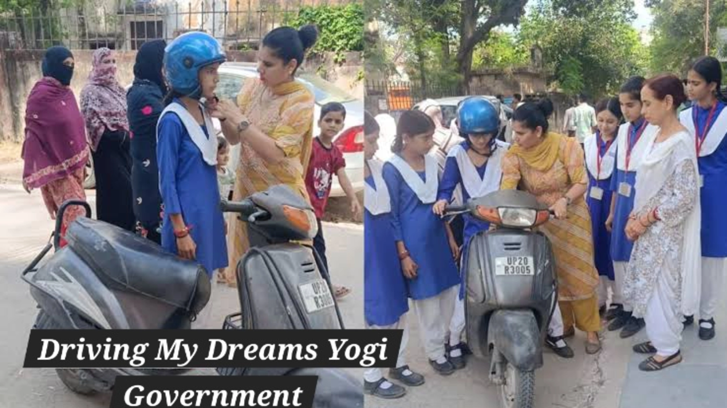 Driving My Dreams Yogi Government: यूपी में महिलाओं और लड़कियों के लिए मुफ्त ड्राइविंग प्रशिक्षण योजना Driving My Dreams' Yogi Government की पहल, जिसमें महिलाओं और लड़कियों को आत्मविश्वास से गाड़ी चलाते हुए दिखाया गया है।