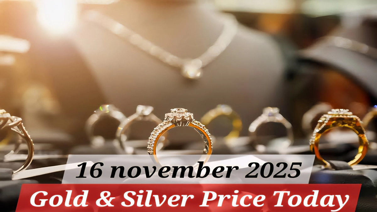 भारत में आज की सोना-चाँदी की दरें, 16 नवंबर 2025 का gold and silver price अपडेट, 24K और 22K सोने की कीमतें