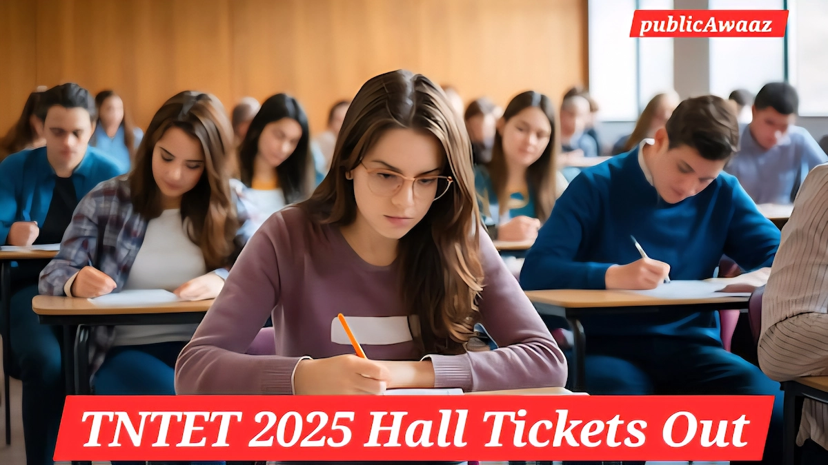 उम्मीदवार TN TRB पोर्टल से TNTET 2025 Hall Tickets Out डाउनलोड करते हुए स्क्रीन पर देख सकते हैं।