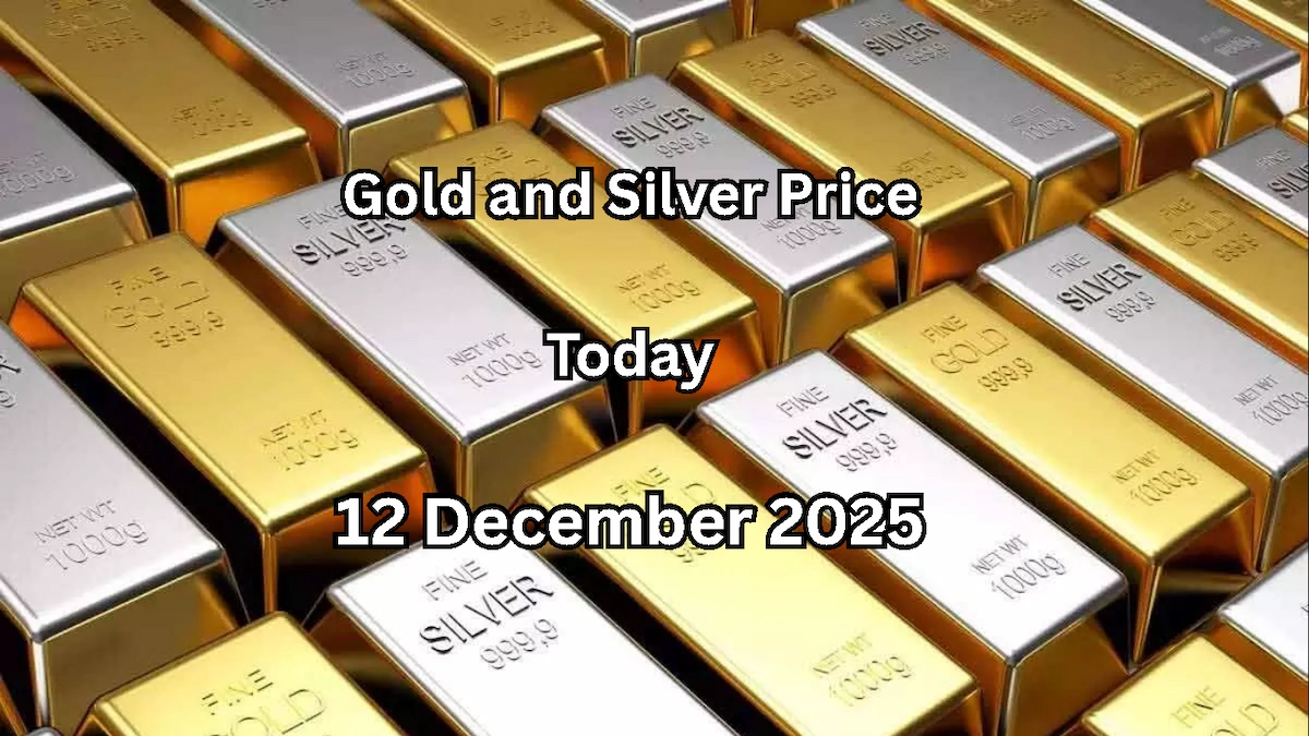 Gold and Silver Price Today – सोना और चांदी के रेट 12 दिसंबर 2025