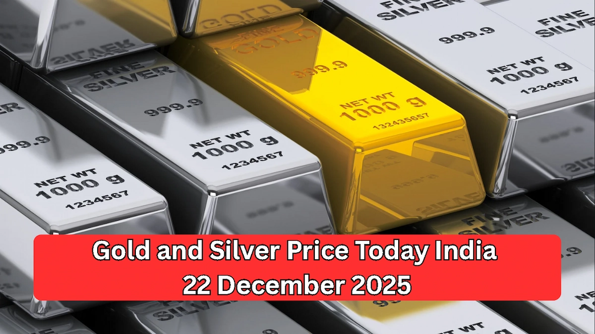 Gold and Silver Price Today India 22 December 2025 के अनुसार भारत में आज सोना और चांदी के ताज़ा बाजार भाव