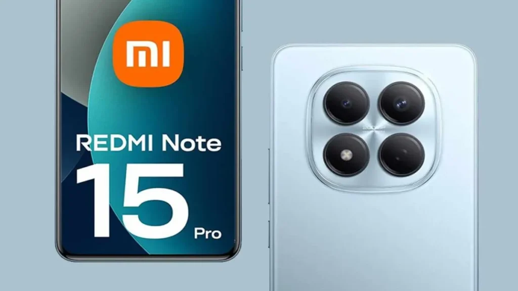 Redmi Note 15 5G स्मार्टफोन की टेबल पर रखी तस्वीर, जिसमें 5500mAh बैटरी और 108MP कैमरा की चर्चा है