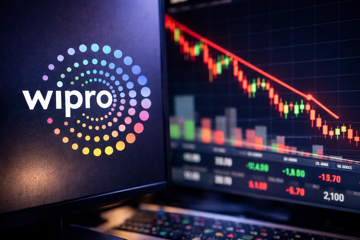 Wipro Share Price के उतार-चढ़ाव का ग्राफ, जनवरी 2026 में गिरावट