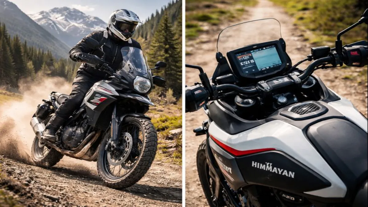 2026 Royal Enfield Himalayan 450, मजबूत और आकर्षक एडवेंचर बाइक, ऑफ-रोड ट्रेल्स के लिए डिज़ाइन की गई।