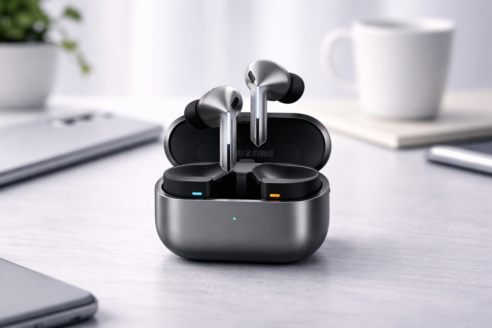 Samsung Galaxy Buds 4 Pro के वायरलेस ईयरबड्स, स्टाइलिश और आधुनिक डिज़ाइन