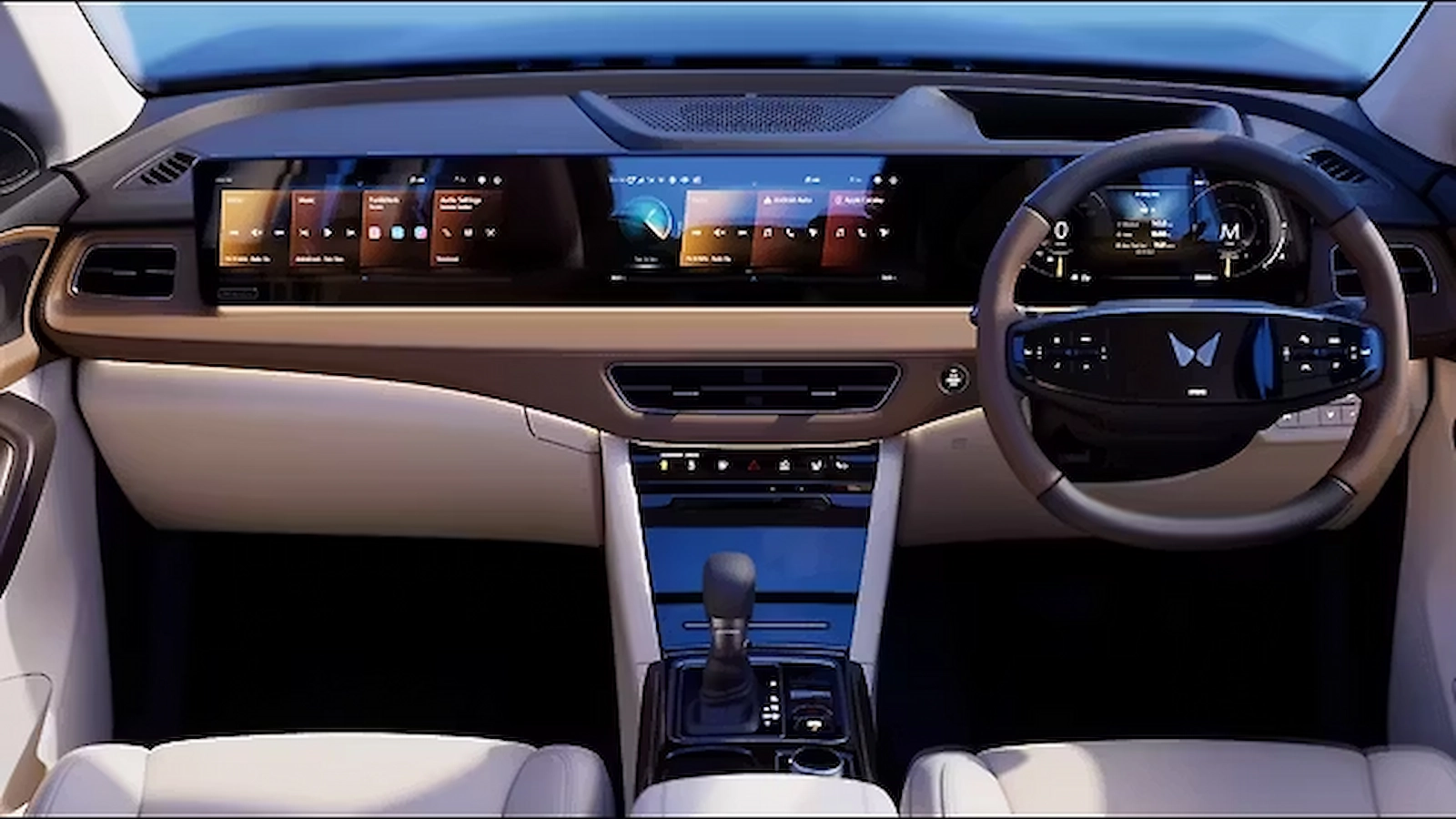 Mahindra XUV 7XO के इंटीरियर की साफ तस्वीर, डैशबोर्ड और केबिन में एडवांस फीचर्स का व्यू