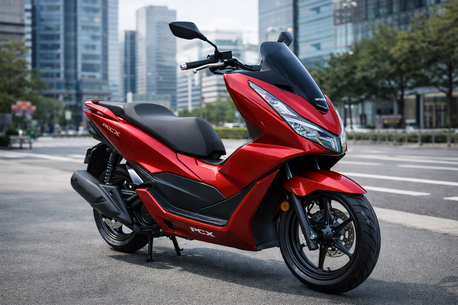Honda PCX 125 बाइक शोरूम में, शानदार और स्टाइलिश डिज़ाइन