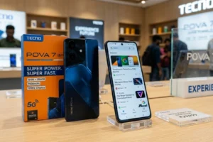 Tecno Pova 7 5G का 50MP कैमरा और AI फीचर्स