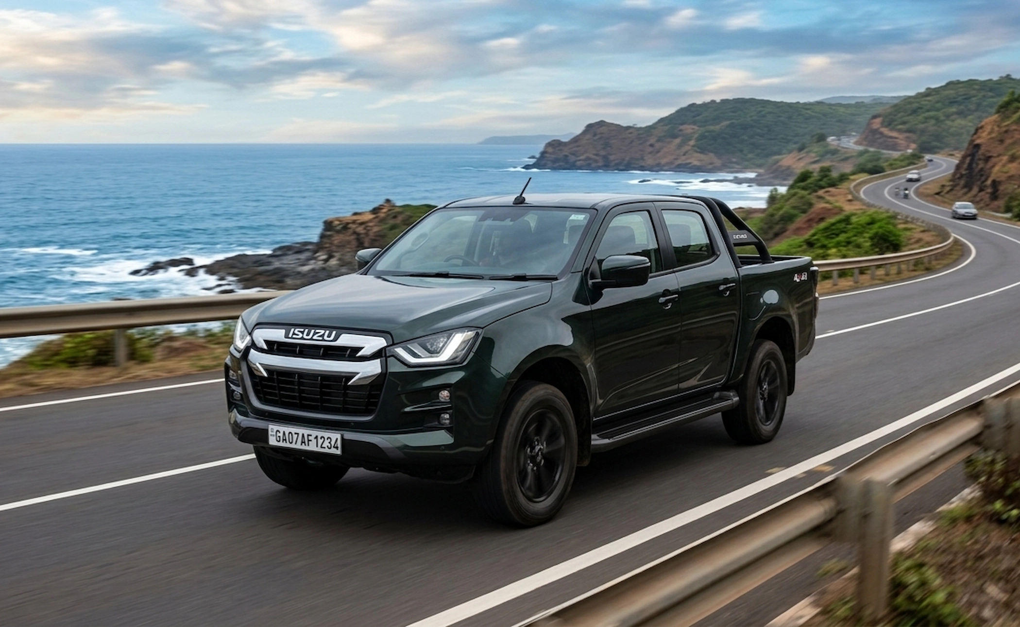 Isuzu V-Cross 2.5L डीजल इंजन, दमदार और सुरक्षित पिकअप ट्रक