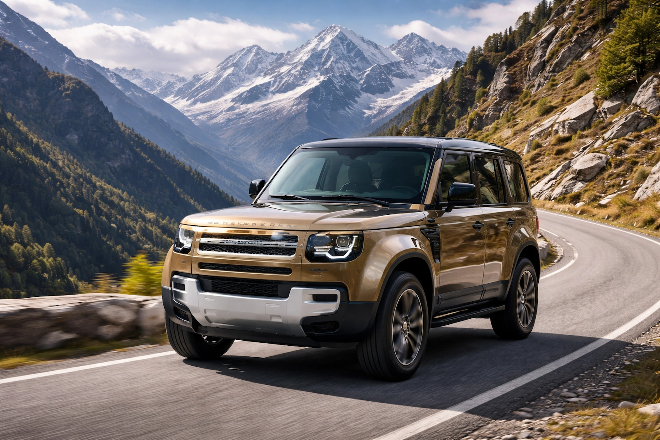 Land Rover Defender का इंटीरियर्स और 6 एयरबैग्स, ABS सुरक्षा के साथ डिज़ाइन