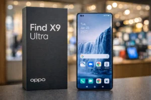 Oppo Find X9 Ultra (Oppo Find X9 Ultra) 6.82-इंच 2K AMOLED डिस्प्ले और 120Hz रिफ्रेश रेट वाला फ्रंट व्यू