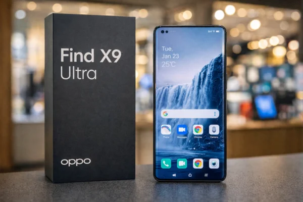 Oppo Find X9 Ultra (Oppo Find X9 Ultra) 6.82-इंच 2K AMOLED डिस्प्ले और 120Hz रिफ्रेश रेट वाला फ्रंट व्यू
