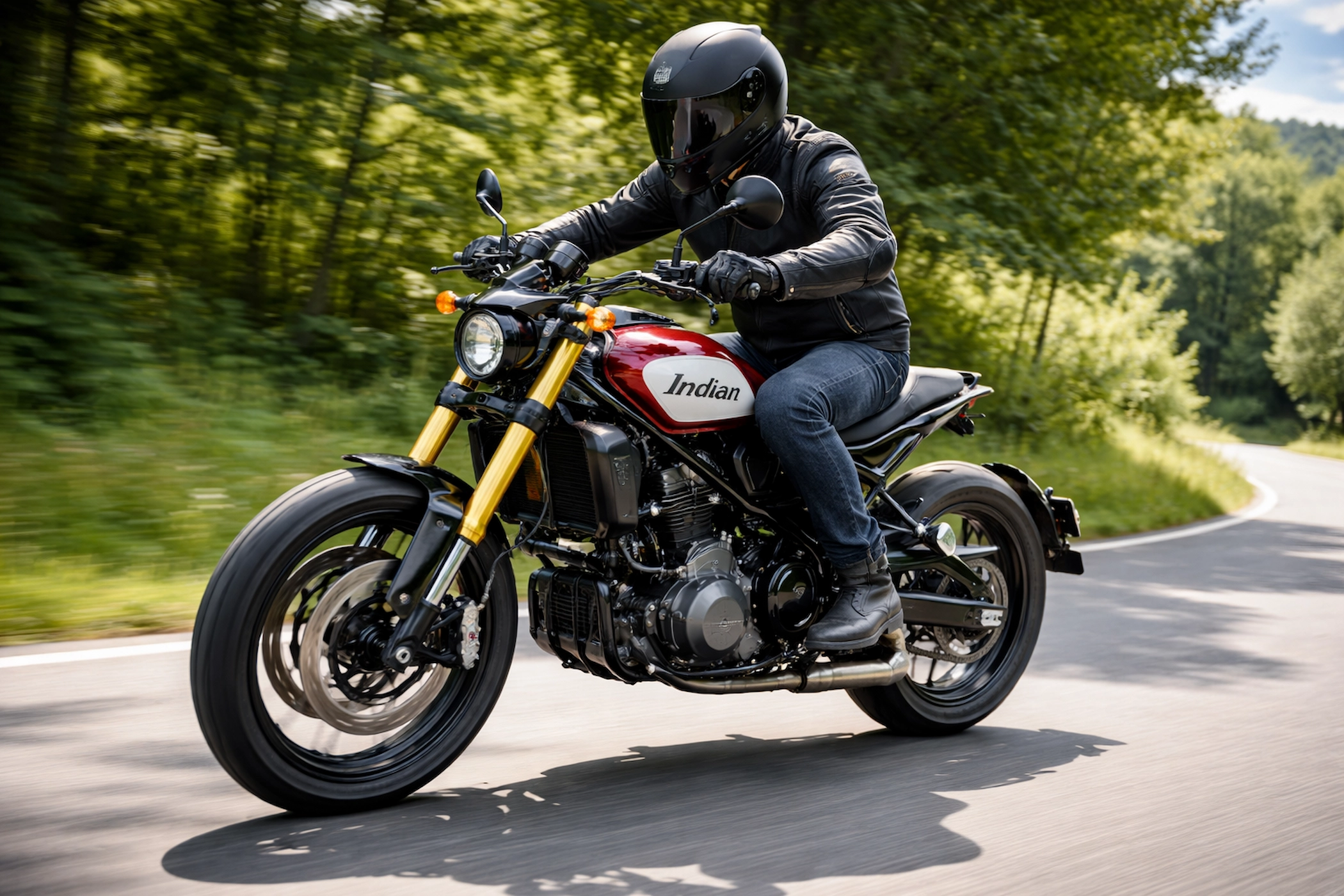 Indian FTR 1200 का डिज़ाइन और आरामदायक सीटिंग