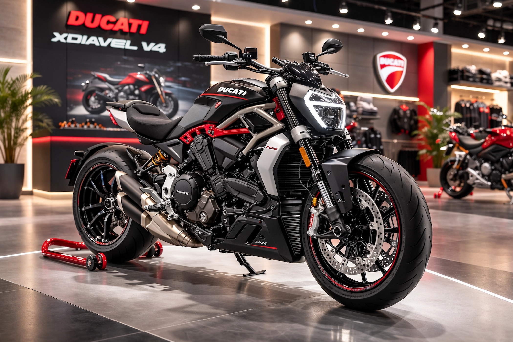 Ducati XDiavel V4: ₹23.10 लाख दिल्ली में 1158cc V4 इंजन और स्टाइलिश डिज़ाइन 2 Ducati XDiavel V4 में 1158cc V4 इंजन और ₹23.10 लाख की कीमत