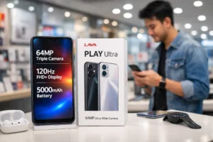 Lava Play Ultra का 120Hz डिस्प्ले और फ्रंट डिजाइन, 5000mAh बैटरी के साथ 14,999 रुपये में दमदार फीचर्स