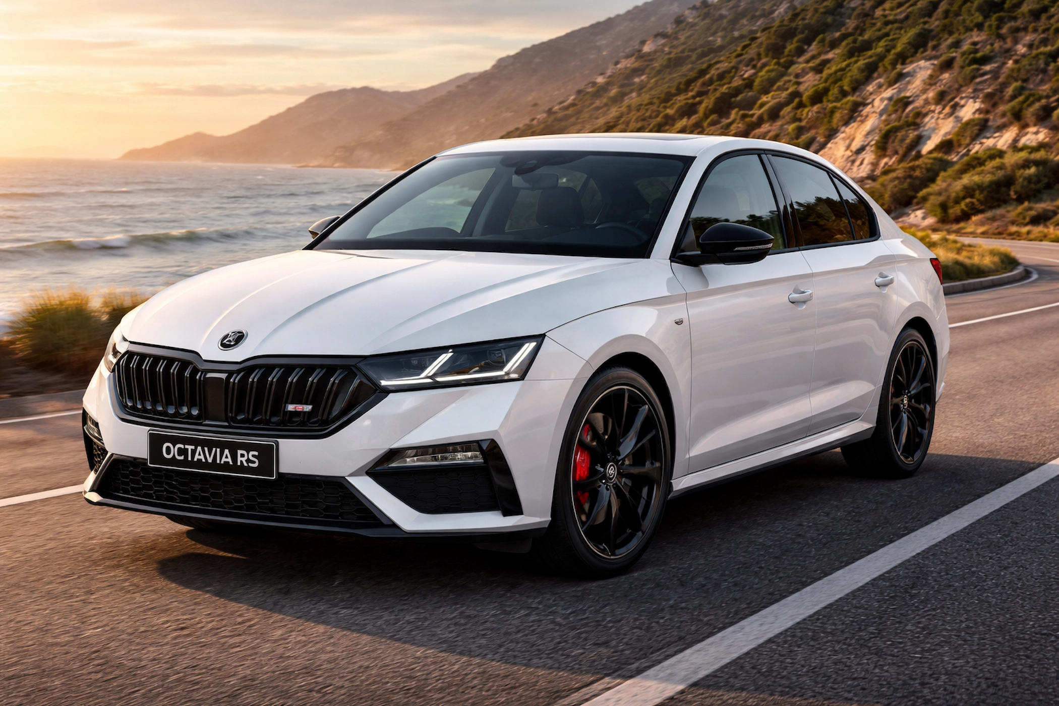 Skoda Octavia RS - स्पोर्टी लुक और डिजाइन Skoda Octavia RS की शोरूम में तस्वीर, स्पोर्टी लुक और पावरफुल डिजाइन के साथ