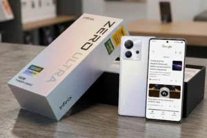 Infinix Zero Ultra 5G का 6.8 इंच कर्व्ड AMOLED डिस्प्ले और 120Hz रिफ्रेश रेट के साथ फ्रंट डिजाइन