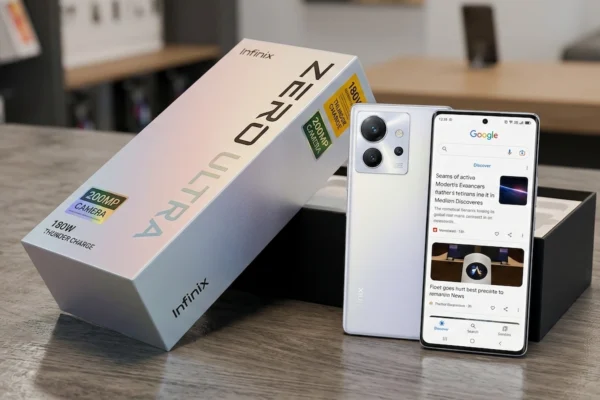 Infinix Zero Ultra 5G का 6.8 इंच कर्व्ड AMOLED डिस्प्ले और 120Hz रिफ्रेश रेट के साथ फ्रंट डिजाइन