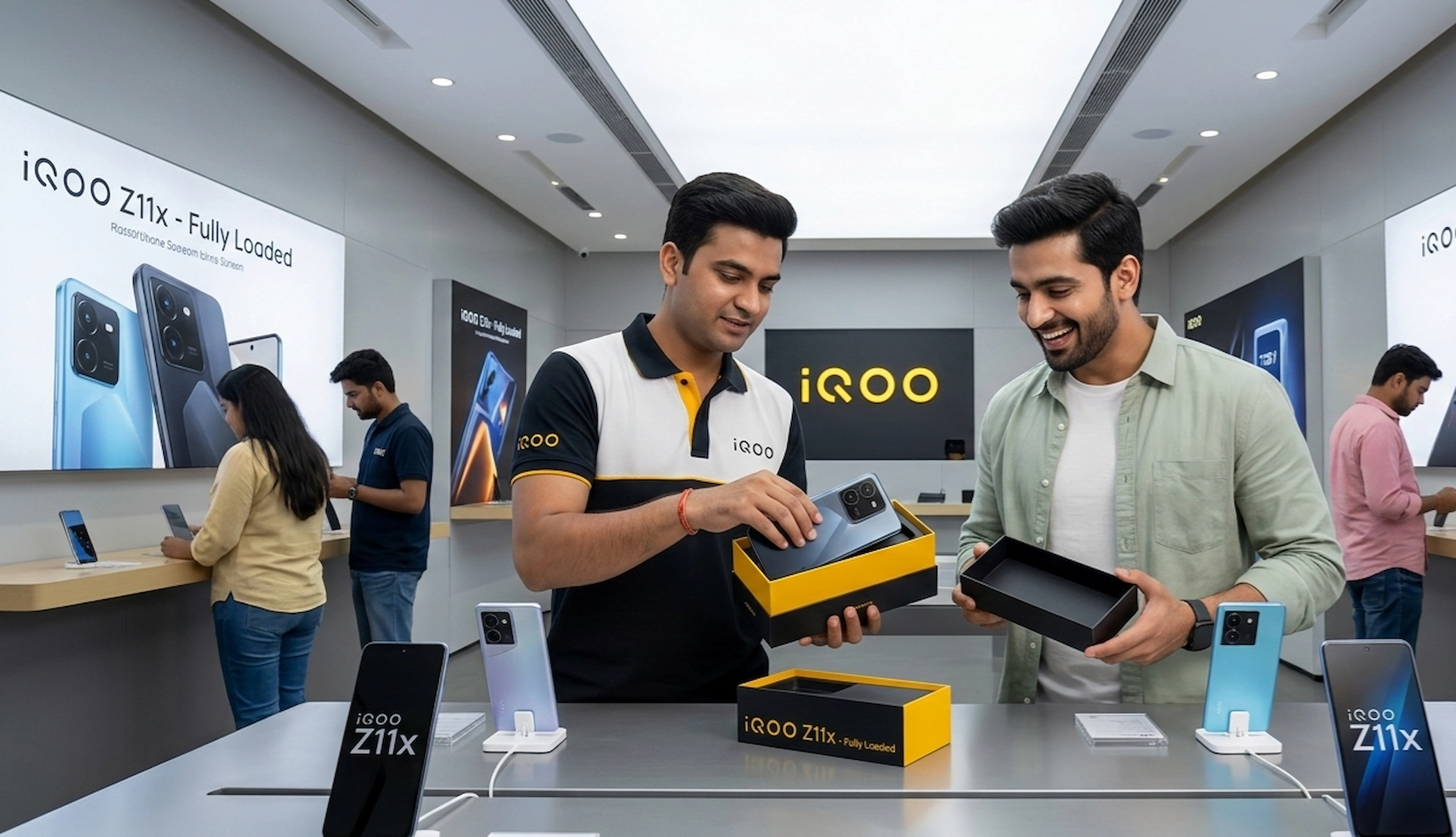 iQOO Z11x स्मार्टफोन की डिस्प्ले और डिजाइन iQOO Z11x स्मार्टफोन का 6.82 इंच FHD+ डिस्प्ले और आकर्षक डिजाइन