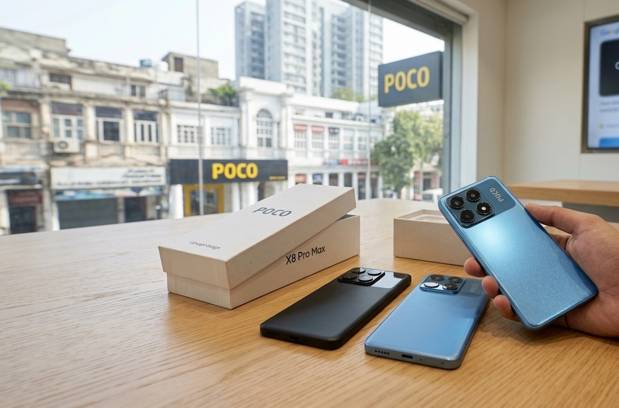 Poco X8 Pro Max में 50MP प्राइमरी कैमरा और 100W फास्ट चार्जिंग बैटरी का हाईलाइट देखें