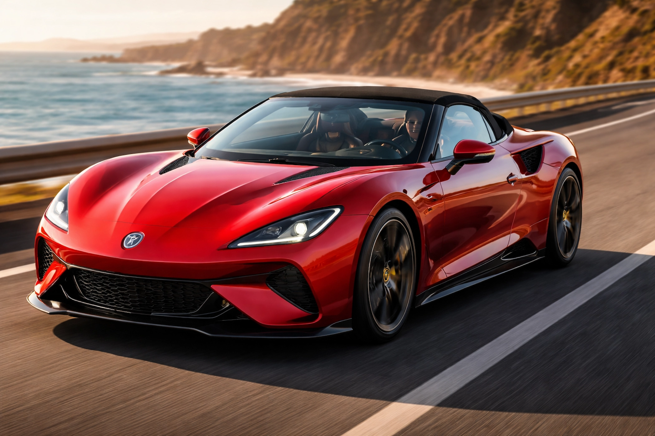 MG Cyberster का एक्सोटिक बाहरी डिजाइन और इलेक्ट्रिकली ऑपरेटेड स्किसर डोर दिखाता है, स्टाइल और प्रीमियम लुक