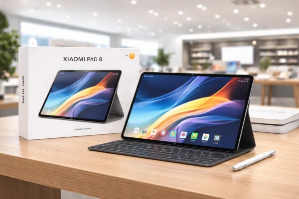 Xiaomi Pad 8 की 9,200mAh बैटरी और 45W टर्बो चार्जिंग, 22.5W रिवर्स चार्जिंग फीचर को दिखाता है