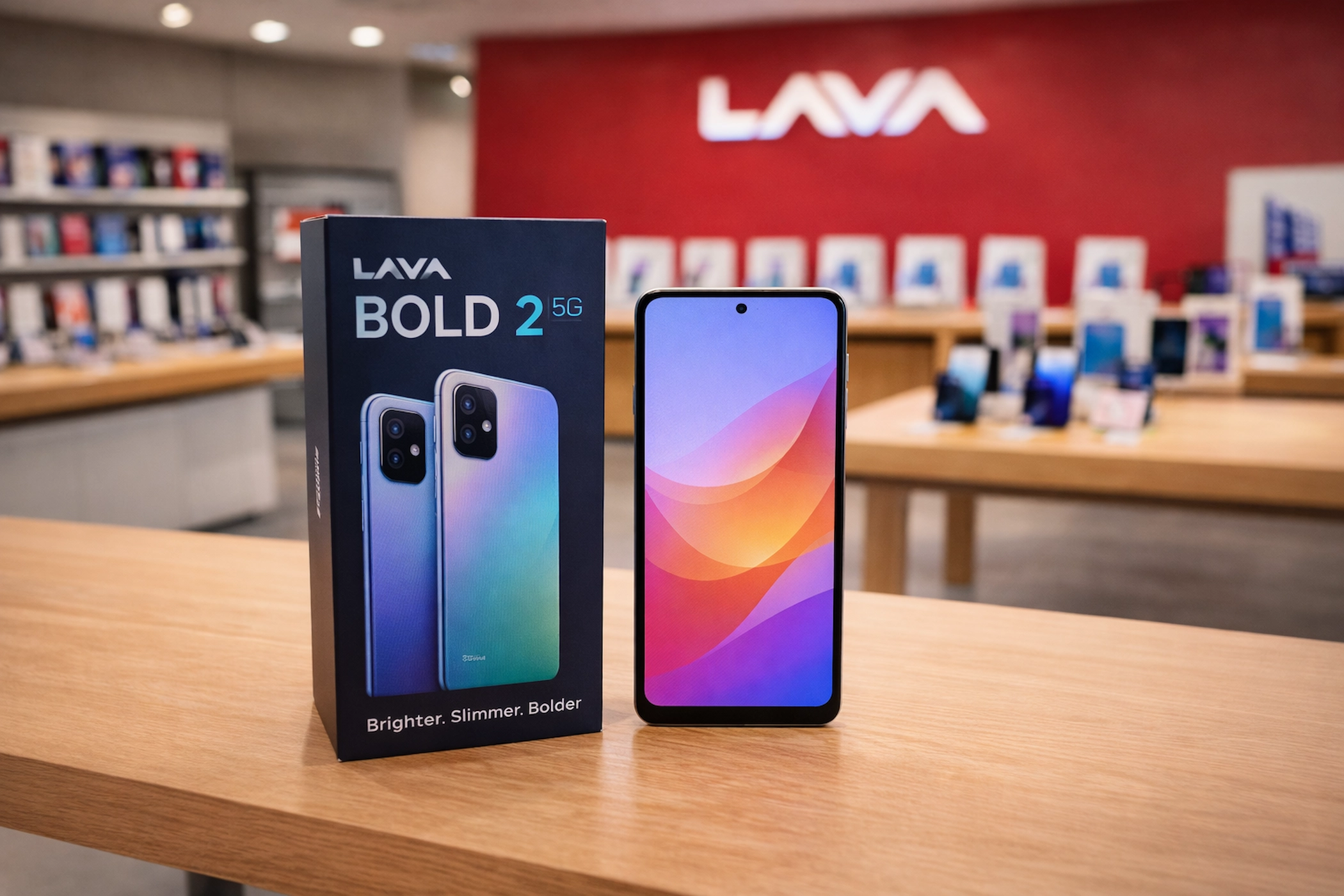 Lava Bold 2 5G में IP64 वाटरप्रूफ, Gorilla Glass डिस्प्ले और डुअल सिम सपोर्ट के साथ प्रीमियम डिजाइन है