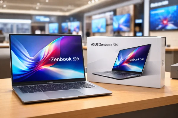 ASUS Zenbook S16 लैपटॉप 16‑इंच OLED टचस्क्रीन, 32GB RAM और 1TB SSD स्टोरेज के साथ