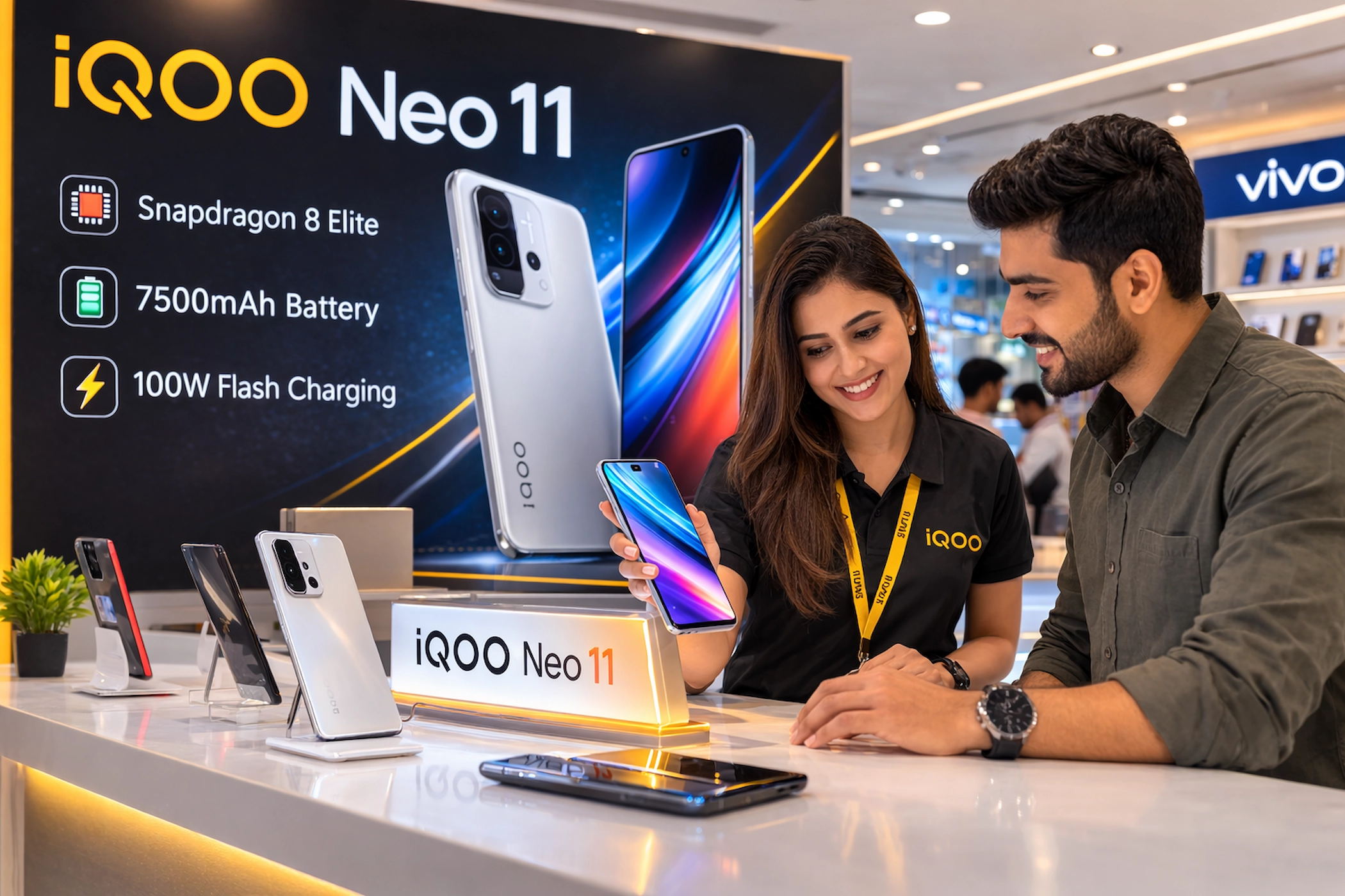 iQOO Neo 11 का 6.82 इंच LTPO AMOLED डिस्प्ले, 144Hz रिफ्रेश रेट और पिक्सेल-शार्प क्वालिटी के साथ